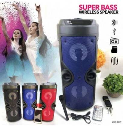 START BUY ZEE_615A ZQS 4210 Karaoke Speaker With Mic, Home Audio Party Tower Speaker 48 W Bluetooth Party Speaker