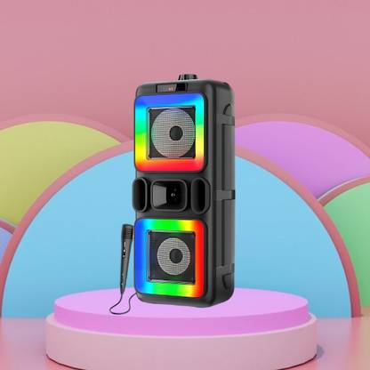 FRONY DJ Box 40W Bluetooth Speaker with FM Radio, Mic & RGB Light Party SpeakerCV350 40 W Bluetooth Party Speaker
