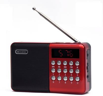 Monrix Pocket Blast Bluetooth Speaker with FM , USB/SD Card and AUX FM Radio Black FM Radio
