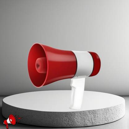 SACRO Handheld Megaphone with Siren, Microphone & Rechargeable for Outdoor EventsB312 Megaphone Portable Megaphone Siren Loudspeaker Function &Long Battery BackupA312 Outdoor PA System