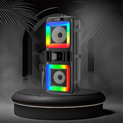 FRONY DJ Box 40W Bluetooth Speaker with FM Radio, Mic & RGB Light Party SpeakerCV355 40 W Bluetooth Party Speaker