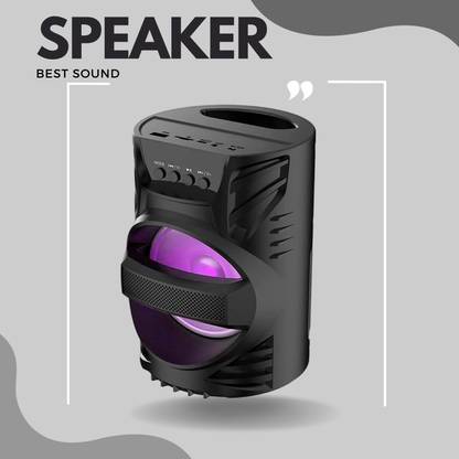 GUGGU Bluetooth Speaker with FM Radio, Mic, USB Pen Drive & RGB Ligh SpeakersXGN471 5 W Bluetooth Party Speaker