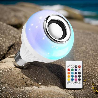 GUGGU Bluetooth Speaker Light Bulb: Music & Colorful Ambiance 93 12 W Bluetooth Speaker
