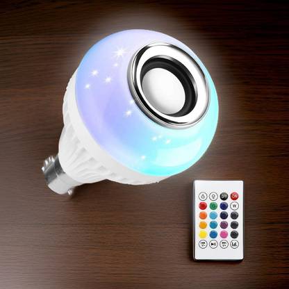 YAROH Bluetooth Speaker Light Bulb: Music & Colorful Ambiance 43 12 W Bluetooth Speaker