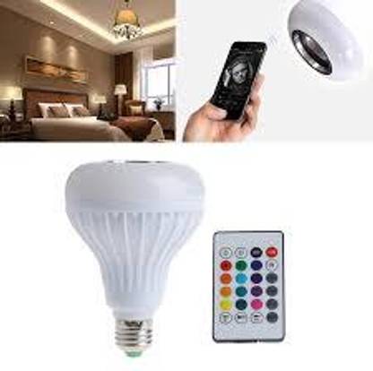 ENMORA LED BULB Wireless Bluetooth LED Music Bulb Lamp Built DSA29 56 W Bluetooth Party Speaker