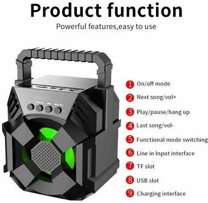IMMUTABLE WS-01 SPEAKER Sound Resistant Changing Lights CXD6 56 W Bluetooth Party Speaker