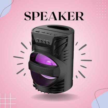 FRONY Bluetooth Speaker with FM Radio, Mic, USB Pen Drive & RGB Ligh SpeakersEER33 5 W Bluetooth Party Speaker