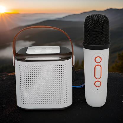 GUGGU Y1 Karaoke Machine: Wireless Mic, RGB Lights, Memory Card Playback 34 10 W Bluetooth PA Speaker