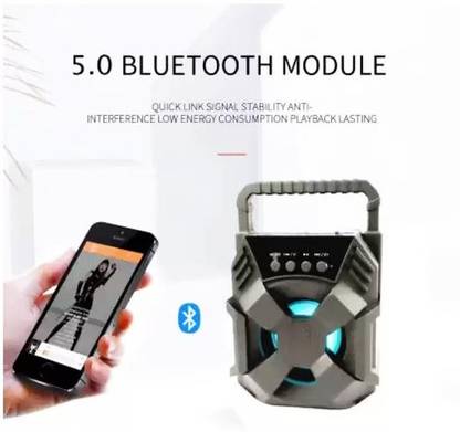 IMMUTABLE WS-01 Wireless Bluetooth Portable Speaker in Best & High Bass Quality FLE29 56 W Bluetooth Party Speaker