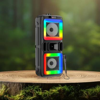 Clairbell DJ Box 40W Bluetooth Speaker with FM Radio, Mic & RGB Light Party SpeakerBN157 40 W Bluetooth Party Speaker