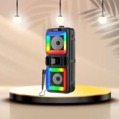 FRONY DJ Box 40W Bluetooth Speaker with FM Radio, Mic & RGB Light Party SpeakerCV402 40 W Bluetooth Party Speaker