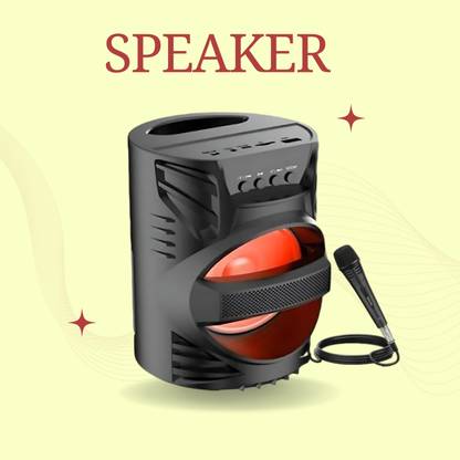 GUGGU Bluetooth Speaker with FM Radio, Mic, USB Pen Drive & RGB Ligh SpeakersXGN279 5 W Bluetooth Party Speaker