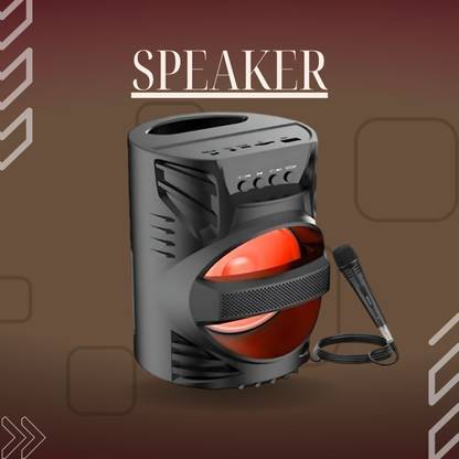 GUGGU Bluetooth Speaker with FM Radio, Mic, USB Pen Drive & RGB Ligh SpeakersXGN27 5 W Bluetooth Party Speaker