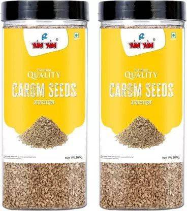 YUM YUM Carom Seeds ( Ajwain ) 400g (Pack Of 2-200g Each)