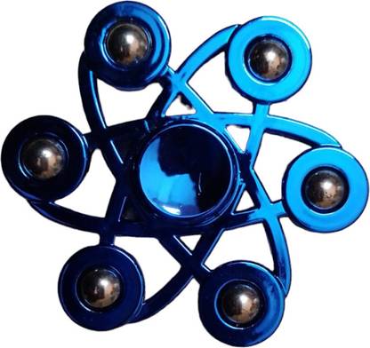 RAGVEE Fidget Spinner 6 Bullets Stress Relief Toys Set of 1 Design Colour May Vary