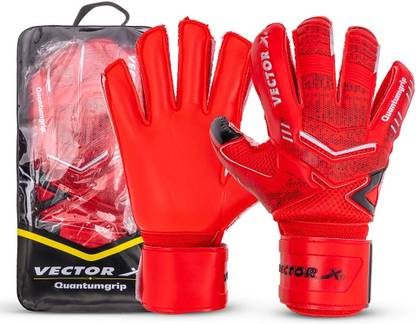 VECTOR X Quantum Grip Latex Palm & Backend high density PU Goalkeeping Gloves