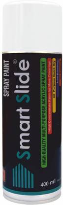 SMART SLIDE Spray Paint Gloss White for Car / Furniture / Plastic / Decoration White Spray Paint 400 ml