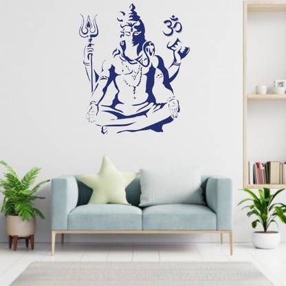 Kayra Decor Mahadev Wall Design Stencils for Wall Painting for Home Wall Decoration Suitable for Room Decor, Ceiling and Craft (16 inch x 24 inch) (KHS491-1) KHS491 Reusable Beautiful Mahadev Design Size : (16 x 24) inches Wall Art for Decoration Wall Stencil