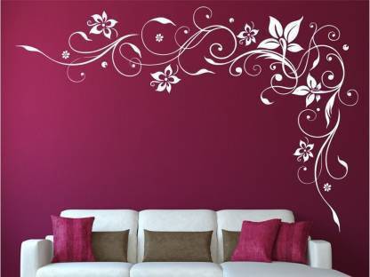 Kayra Decor Floral for Wall Decoration Suitable for Room Decor and Craft Floral(58-inch x 86-inch) KDS-80001-2 Wall Stencil
