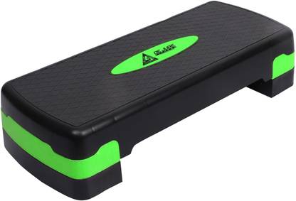 ABB INITIO Polypropylene Adjustable Home Gym Exercise Fitness Aerobic Stepper (Green&Black) Stepper