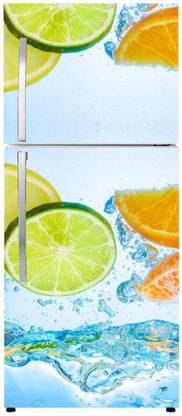 parth decor 160 cm DOUBLE DOOR FRIDGE STICKER (60X160) CM Self Adhesive Sticker