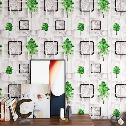 pixer Vinyl Decorative Multicolor Wallpaper