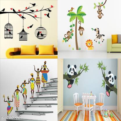 Kanha Enterprises Self Adhesive 50 cm Wall Sticker