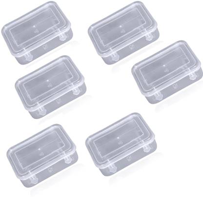 Honbon Mini Plastic Multipurpose Storage Box for Beads,Pills,Jewellery Set of 6pcs Storage Box