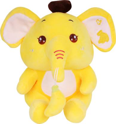 Dukiekooky Super Cute & Adorable Banana Elephant Soft/Plush Toy- Hight 28 Cm  - 28 cm
