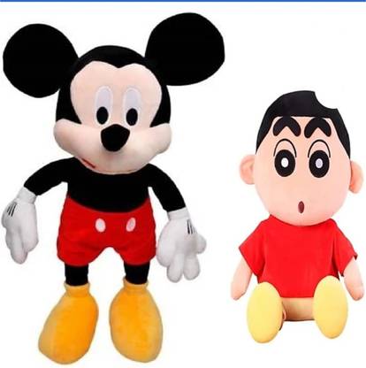 Kids mania Teddy Combo Shinchen/mickey mouse for Kids Toys Bithday Gift  - 10 cm