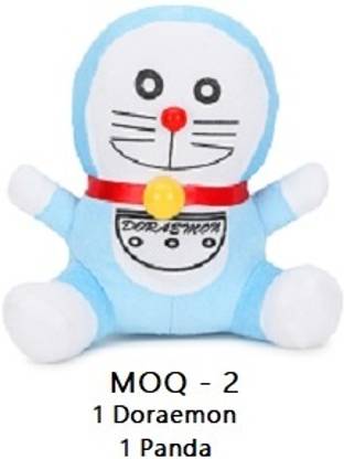 MHK Trending Doraemon 7 Panda Stuffed Toys Pack of 1  - 30 cm
