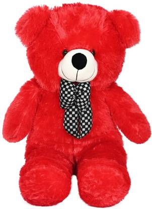 msy teddy bear 3 feet red gift for girl tedd ber (90cm)red - 90 cm