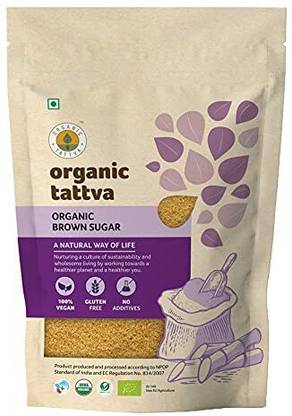 tattva Organic Brown Sugar, Zero Chemicals, Organic Sugar Cane Juice, (1 Kg, Pouch) Sugar