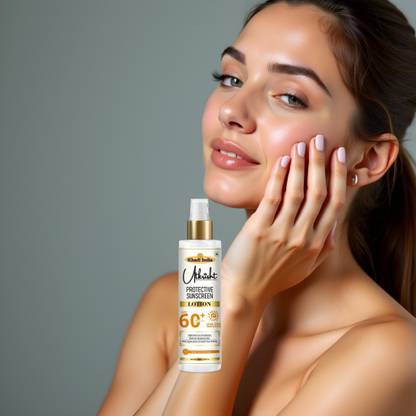 Utkrisht Sunscreen - SPF 60+ PA+++ Khadi SPF 60 Lotion for Skin Brightening and Pollution Control