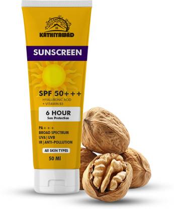 Kathiyawad Sunscreen - SPF 50+++ PA+++ ''Sunscreen SPF 50+++ – Ultra Protection, Ideal for Outdoor Activities''
