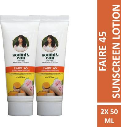 The Soumi's Can Product Sunscreen Faire 45 Sunscreen Lotion (Pack of 2)