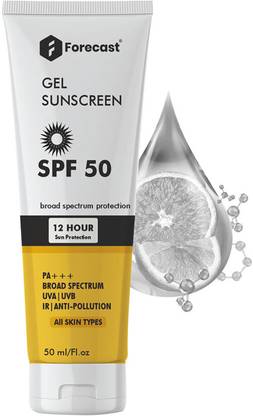 Forecast Sunscreen - SPF 50 PA+++ ''SPF 50 Gel Sunscreen | 50ml – Smooth & Long-Lasting Protection''