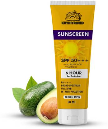 Kathiyawad Sunscreen - SPF 50+++ PA+++ ''SPF 50+++ Sunscreen Cream – Lightweight, Non-Sticky & Hydrating''