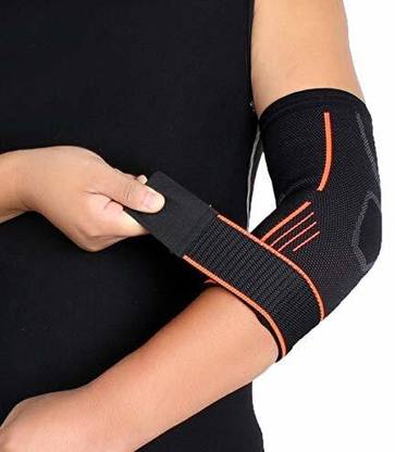 Leosportz Adjustable Elbow Brace with Strap for Compression Sleeves Elbow Support