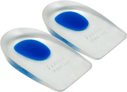DPISZONE Silicone Gel Heel Protector Insole Cups - 2 Count Heel Support (Blue) Insole