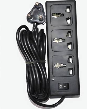 CHITRATECH 3 Plug Extension Board for home offices to connect multiple devices together 3  Socket Extension Boards