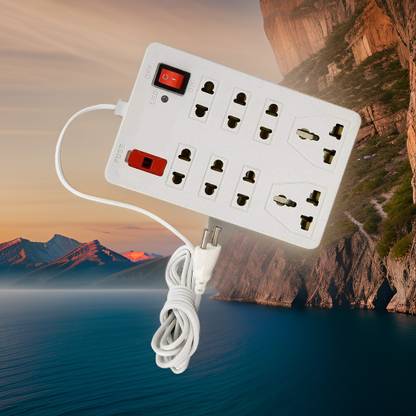 TOOLART Universal Socket and 1 Switch Power Extension Board es87 8  Socket Extension Boards