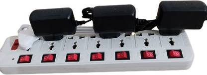 BUILDSKILL NEW-EXT-7 socket plus 7 switch extension board with 3mtr wire & 6AMP 7 socket plus 7 switch extension board with 3mtr wire & 6AMP 7 Socket Extension Boards7 Socket Extension Boards 7 Socket Extension Boards