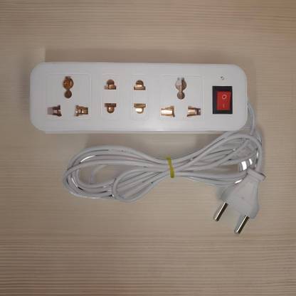 LifoDora Minnie Paris EXTENSION REEL - 5 MTR CABLE 3 Socket Extension Boards xR14 4  Socket Extension Boards