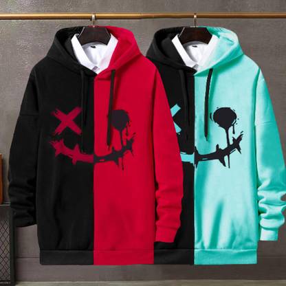 Full Sleeve Color Block Men Sweatshirt