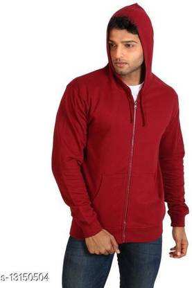 Full Sleeve Solid Men Sweatshirt