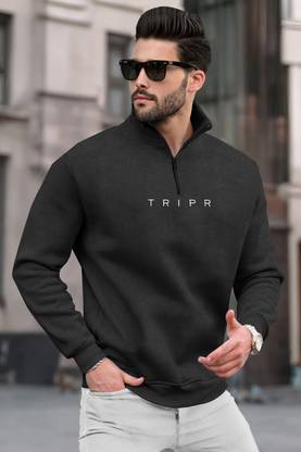 Full Sleeve Solid Men Sweatshirt