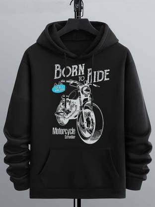 Full Sleeve Self Design Men Sweatshirt