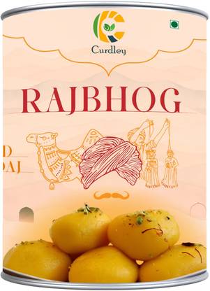 CURDLEY Raj Bhog | Premium Indian Dessert | Soft & Spongy Tin