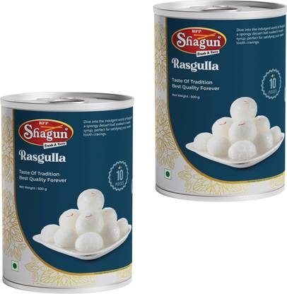 Bfp Shagun Rasgulla Bikaneri Sweets Soft Vegetarian Tin